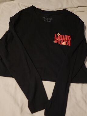 Liquid Death Black Long Sleeve Tee